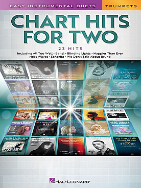 Illustration de CHART HITS FOR TWO - Trumpets