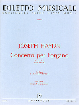 Illustration de Concerto per l'organo n° 2 en do Hob 8