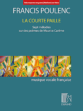 Illustration de La Courte paille, 7 mélodies sur des poèmes de Maurice Carême - Voix moyenne/grave