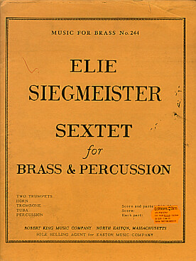 Illustration de Sextet for brass & percussion