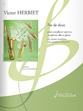 Illustration de Pas de deux pour saxophone soprano,  saxophone alto et piano
