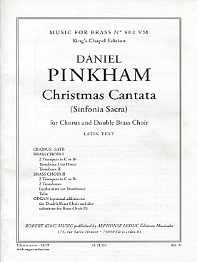 Illustration pinkham christmas cantata (satb/orgue)