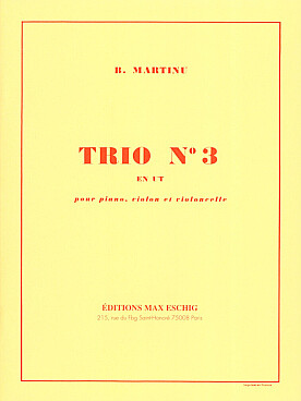 Illustration martinu trio n° 3 en ut