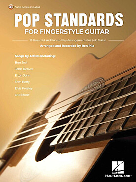 Illustration pop standards for fingerstyle guitar