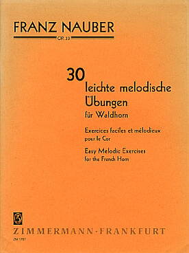 Illustration de Exercises faciles et mélodieux pour le cor op .33   