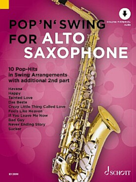Illustration de POP'N'SWING for alto saxophone, 10 pop hits - Vol. 1