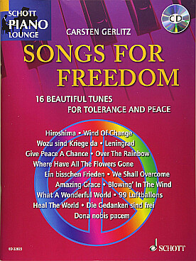 Illustration de SONGS FOR FREEDOM, 16 beautiful tunes for tolerance and peace