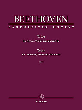 Illustration beethoven trio avec piano op.  1
