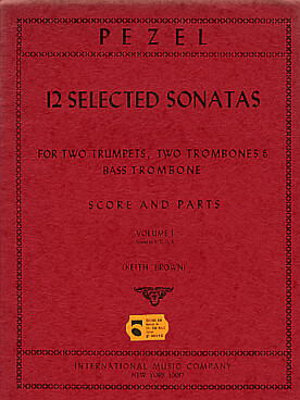 Illustration de 12 Sonates choisies pour 2 trompettes, 2 trombones et trombone basse - Vol. 1 : 1, 2, 3 et 4