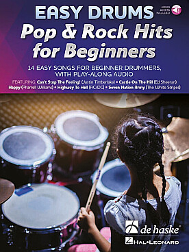 Illustration de EASY DRUMS - Pop & rock hits for beginners