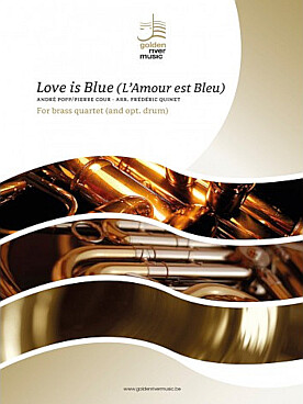 Illustration popp love is blue (l'amour est bleu)