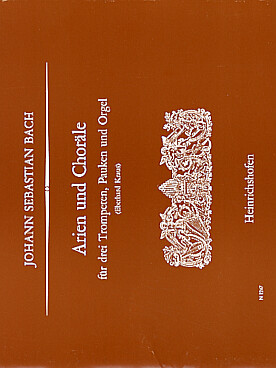 Illustration de Arien und Choräle pour 3 trompettes,  timbales et orgue