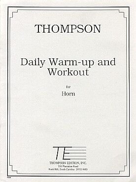 Illustration thompson daily warm-up and workout