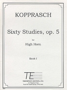 Illustration de 60 Selected studies op. 5 for high horn - Vol. 1   