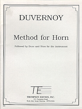 Illustration duvernoy method for horn, duos & trios