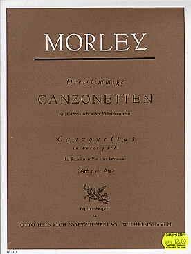 Illustration de Canzonetten pour flûtes à bec et instrument mélodique
