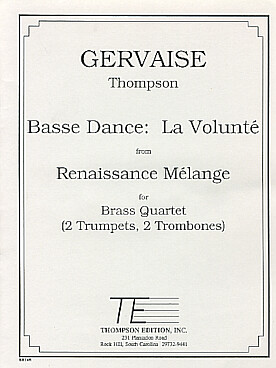 Illustration de Basse dance : La Volunté from la Renaissance mélange   