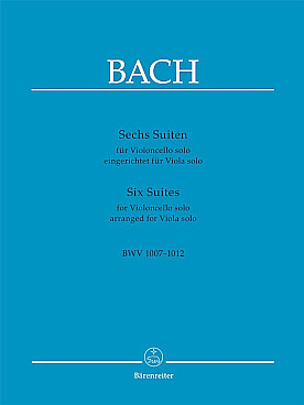 Illustration de 6 Suites BWV 1007-1012