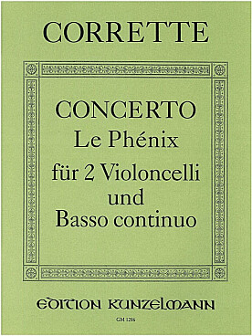 Illustration de Concerto le Phénix pour 2 violoncelles et basse continue