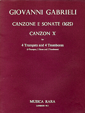 Illustration de Canzon X pour 4 trompettes et 4 trombones