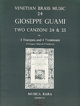 Illustration de 2 Canzoni 24 & 25 pour 4 trompettes et 4 trombones