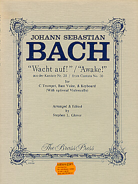 Illustration de "Wacht auf" de la Cantate N° 20 pour trompette, voix basse et piano