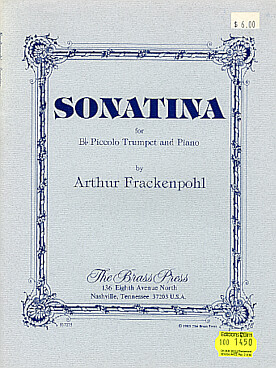 Illustration de Sonatina pour trompette piccolo et piano    