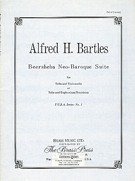 Illustration de Beersheba neo-baroque suite pour tuba et violoncelle (ou tuba et trombone)   