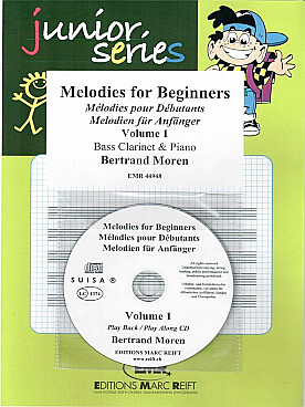 Illustration de MELODIES FOR BEGINNERS pour clarinette basse - Vol. 1