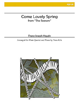 Illustration de Come lovely spring des Saisons pour quatuor de flûtes et piano
