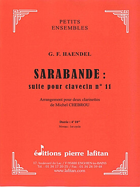 Illustration de Sarabande de la Suite pour clavecin  N° 11
