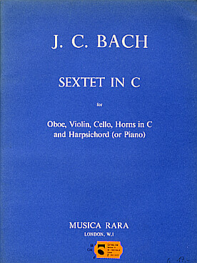Illustration de Sextet en do M pour hautbois, violon,  violoncelle, cors et piano