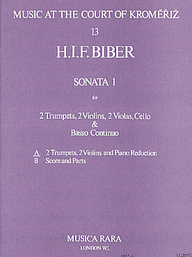 Illustration de Sonate N° 1 pour 2 trompettes, 2 violons et piano