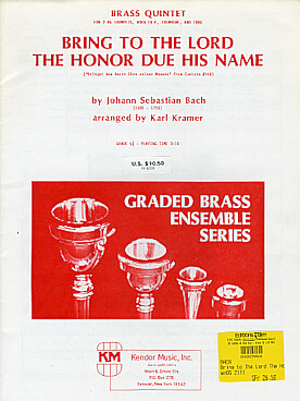 Illustration bach js bring to the lord the honor ...