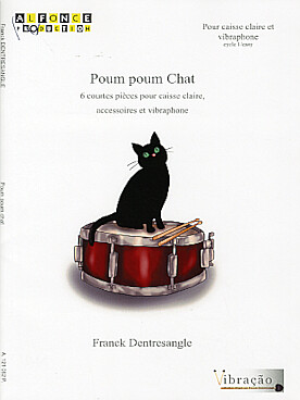 Illustration de Poum poum chat pour caisse claire et vibraphone