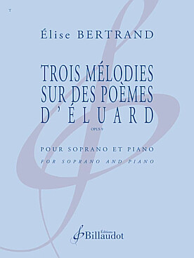 Illustration de 3 Mélodies sur des poèmes d'Éluard pour soprano et piano