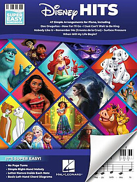Illustration de DISNEY HITS Super easy songbook