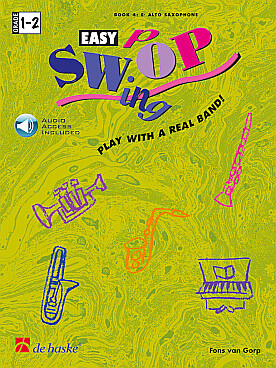Illustration de SWING POP - Easy swop : grade 1-2 (saxo mi b) avec accès audio