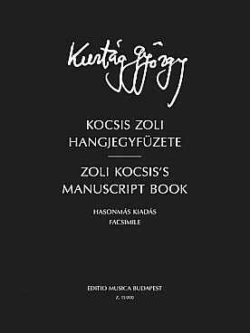 Illustration kurtag zoli kocsis's manuscript book +cd
