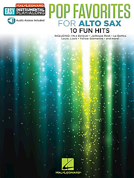 Illustration de POP FAVORITES SAX 10 morceaux arrangés pour la 1re année