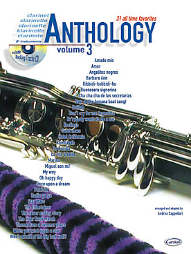 Illustration de ANTHOLOGY : arr. de thèmes célèbres par A. Cappellari, avec CD play-along - Vol. 3 : 31 arrangements