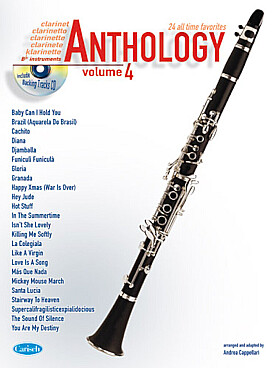 Illustration de ANTHOLOGY : arr. de thèmes célèbres par A. Cappellari, avec CD play-along - Vol. 4 : 24 arrangements