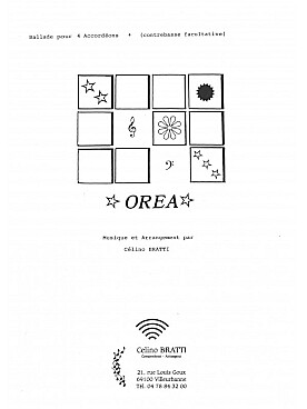 Illustration de Oréa pour quatuor d'accordéons