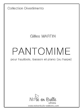 Illustration de Pantomime pour hautbois, basson et piano ou harpe