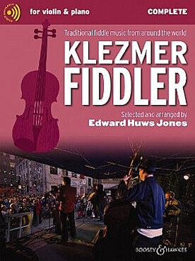 Illustration de The KLEZMER FIDDLER, 15 morceaux arr. Huws Jones, avec 2e partie de violon et guitare ad lib. - version avec piano