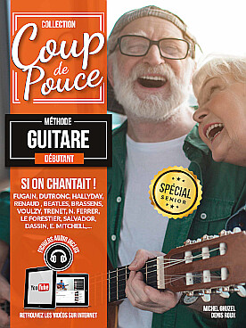 Illustration de COUP DE POUCE : Méthode inter-active pour débutant - Spécial Senior : 76 pages et 35 vidéos de cours, solfège et tablatures