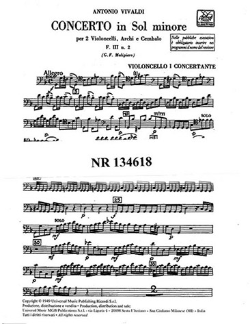 Illustration de Concerto in G minor F111/2 RV531    